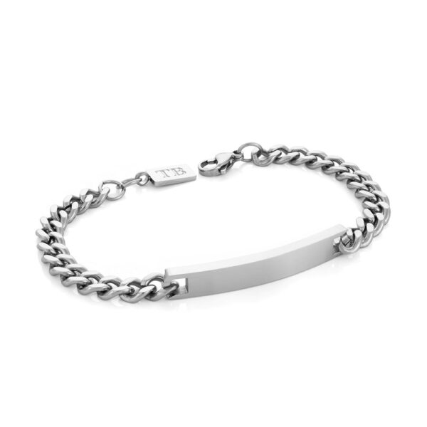 Pulseira Glendale em aço inoxidável da marca portuguesa Twobrothers. Pulseira Personalizada. Pulseira com gravação Personalizada em aço inoxidável de Iniciais, nomes, frases e datas.