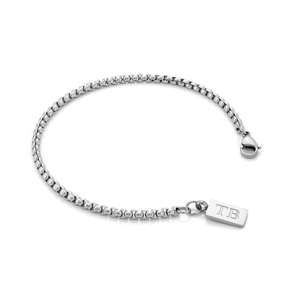 Pulseira para Homem em Aço Inoxidável -Pulseira simples para homem - marca portuguesa Twobrothers - Pulseira Laredo - Pulseiras masculinas com estilo - Pulseiras em aço inoxidável para homem