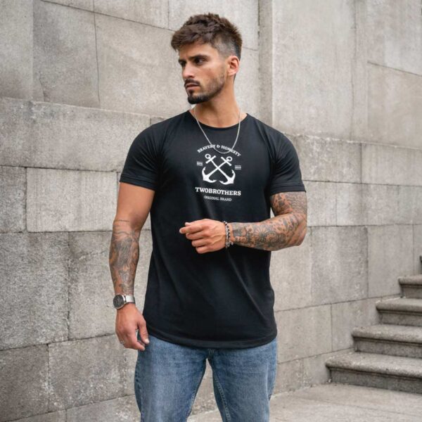 T-Shirt para Homem em Algodão Premium Regular Fit - Twobrothers Nogales