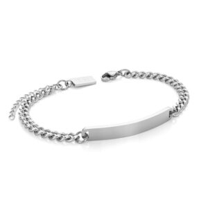 Pulseira Verini em aço inoxidável da marca portuguesa Twobrothers. Pulseira Personalizada. Pulseira com gravação Personalizada em aço inoxidável de Iniciais, nomes, frases e datas.