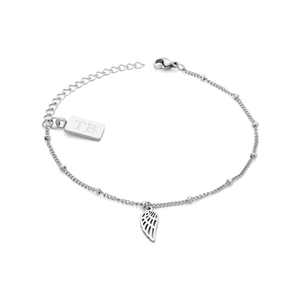 Pulseira Atrani da marca Twobrothers para Mulher em Aço Inoxidável com pendente em forma de asa.