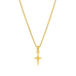 Clermont Cross Men's Golden Necklace