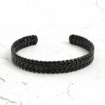 Hollywood Black Slave Men's Bracelet - Image 2