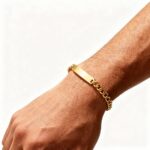 Oxnard Men's Golden Bracelet - Image 2