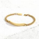 Oxnard Men's Golden Bracelet - Image 3