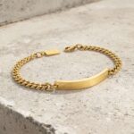 Oxnard Men's Golden Bracelet - Image 4