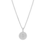Turkish Eye Medal Men's Silver Necklace