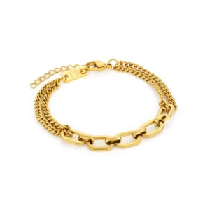 amélie women’s golden stainless steel bracelete