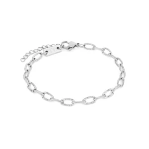 anne bracelete for women in silver stainless steel