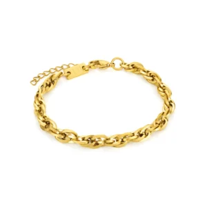 bracelete for women in golden stainless steel model bianca