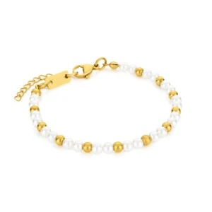 carlotta women’s golden stainless steel bracelete