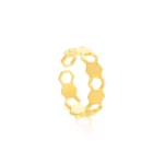 caroline ring for women in golden satinless steel