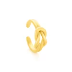 charlotte women’s golden stainless steel ring