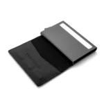 Dakota Card Holder Wallet in Black Leather - Image 2