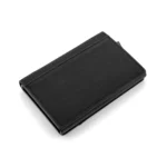 Dakota Card Holder Wallet in Black Leather - Image 3