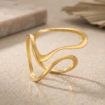 Evelyn Women’s Golden Ring - Image 4