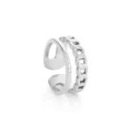 hannah women’s silver stainless steel ring
