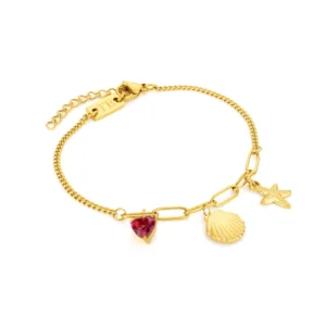 juliette women’s golden stainless steel bracelete