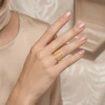 Leah Women’s Golden Ring - Image 2