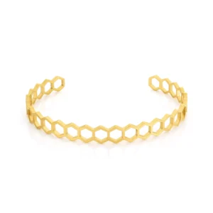 nina women’s golden stainless steel bracelet