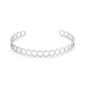 nina women’s silver stainless steel bracelet
