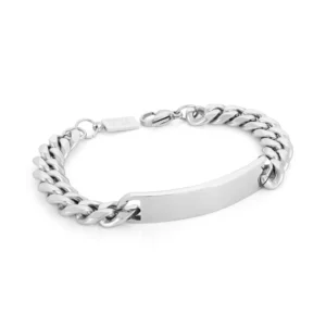 tucson bracelet in stainless steel silver for men