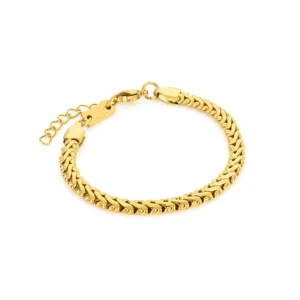 valentina women’s golden stainless steel bracelet
