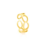 vivian women’s golden stainless steel ring