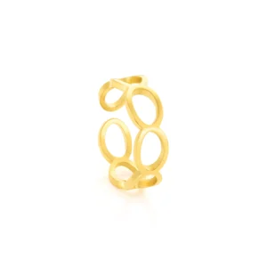 vivian women’s golden stainless steel ring