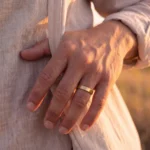 Men’s Thin Golden Wedding Band - Image 4