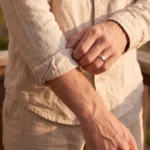 Rebel Men’s Silver Wedding Band - Image 2